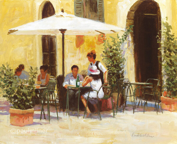 Roman lunch,From an original painting by Paul Milner