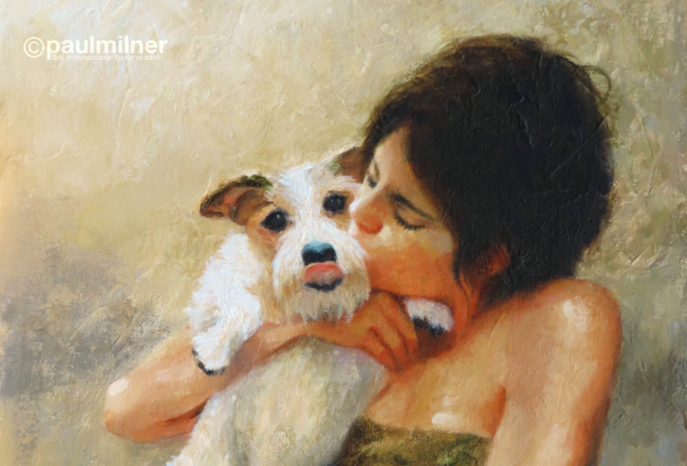 Best Friends (detail), from an original painting by Paul Milner