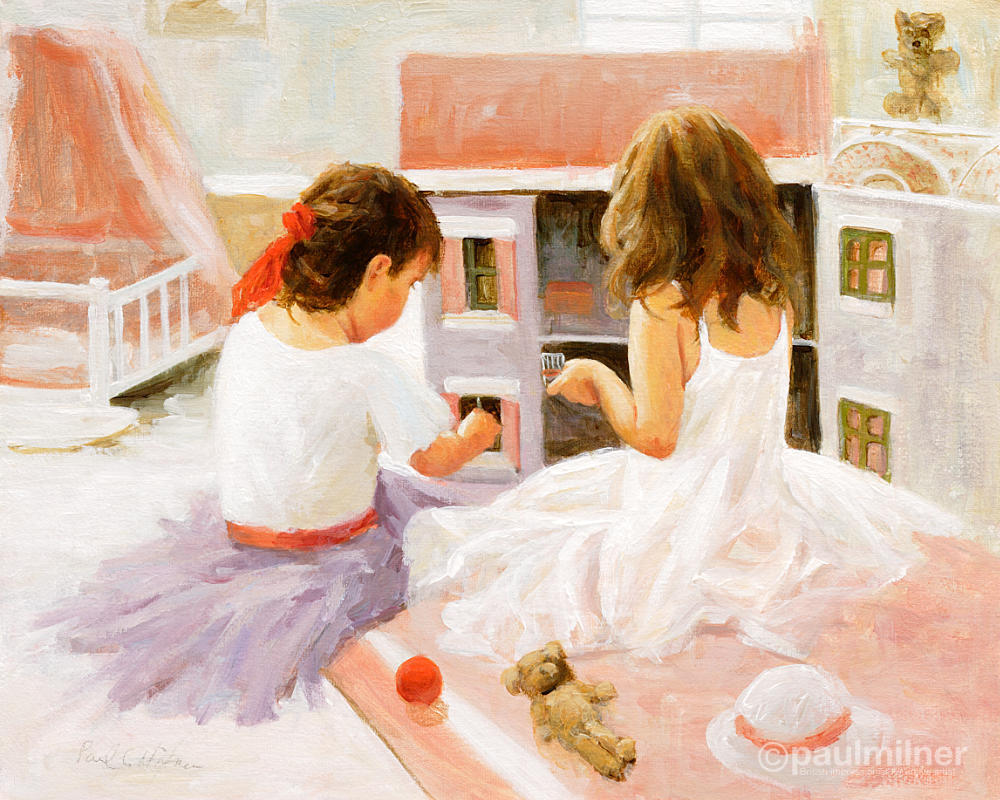 Playtime <br> Print | Paul Milner Artist Playtime, a painting by Paul MIlner